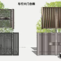 Car Entrance Gate Design Collection Showcasing Modern Slatted Metal Structures And Styles