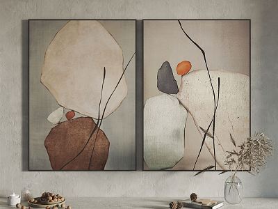 Modern abstract painting decorative painting model