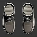 Modern Gray High Top Leather Shoes With Light Colored Laces And White Sole