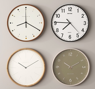 Modern clock wall clock 3d model