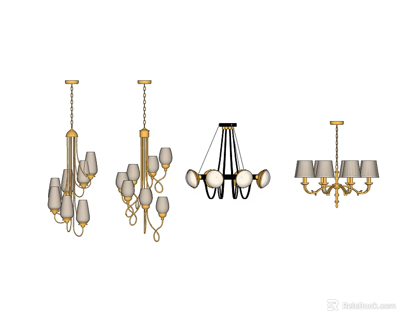 Chandelier Collection Featuring Modern Classical And Luxury Design Styles For Home 3d model