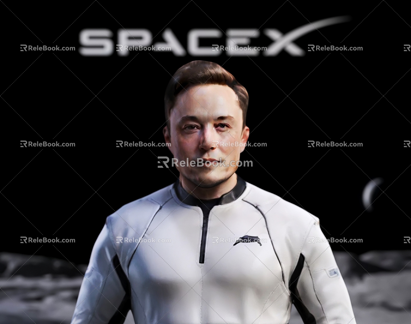 Elon Musk Elon Musk SpaceX Starchain Network OpenAI Tesla Starship 3d model