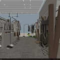 Clothing Store Interior Design With Clothing Racks Mannequins Decorative Plants And Modern Lighting