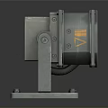 Sturdy Industrial Mechanical Equipment With Square Panel Metal Bracket And Base