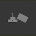 Modern White Electronic Devices Power Adapter and Network Extender with Plug and Interface Design