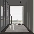 Modern Cloakroom 3d model