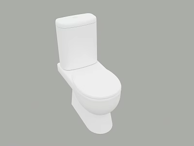 White Modern Toilet Design With Simple Structure Clean Lines And Smooth Surface 3d model