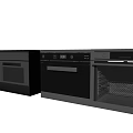 Modern Stainless Steel Built in Kitchen Appliances with Oven and Dishwasher
