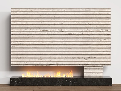 Modern Fireplace 3d model