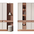 Modern Shoe Cabinet Partition Shoe Cabinet 3d model
