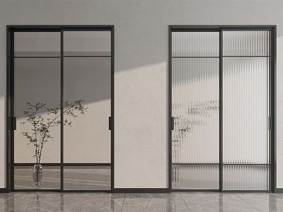 Modern sliding door glass sliding door model