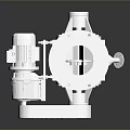 Industrial Mechanical Part With Metal Construction Motor Component And Flange Design