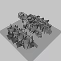 Ladies Motorcycle 3d model