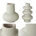 Minimalist Ceramic Vase Collection With Stacked And Circular Shapes For Floral Home Decor