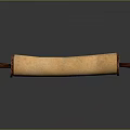 Traditional Wooden Rolling Pin With Textured Surface And Wooden Handles
