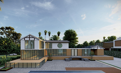 Modern Homestay 3d model