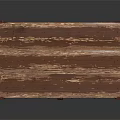 Rustic Vintage Wooden Trunk with Metal Hardware and Textured Surface Design