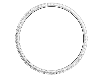 Intricate Carved Circular Frame With Ornate Decorative Patterns For Home Decor 3d model