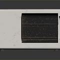 Cube Shaped White Computer Case With Glass Front Door And Control Dials