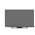 Sleek Modern Television With Thin Frame Black Screen And Stable Stand 3d model
