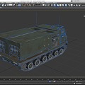 MLRS multiple rocket launcher rocket launch system armored vehicle launch vehicle infantry fighting vehicle low face number low model simple model game film and television level realistic 3d model