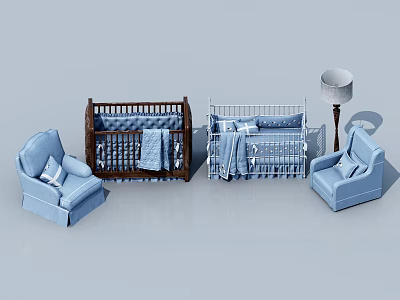 Modern Cribs Cribs 3d model Modern Cribs Cribs 3d model