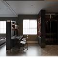 Modern Bedroom Interior Design With Tufted Headboard Double Bed Nightstands And Windows With Blinds