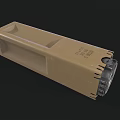 Tactical Weapon Magazine 5.56mm Caliber 30 Round Brown Polymer Military Style Accessory with Metal Base