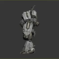 Mech Warrior Mech Soldier Machine Battlearm Mechanical Battlearm Machine Fighter Robot 3d model