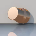 Modern Copper Colored Swing Door With Octagonal Design And Smooth Surface