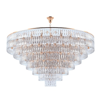 Light Luxury Chandelier Crystal Living Room Lamp European Dining Room Lamp Atmospheric Study Bedroom Lamp Duplex Stair Corridor Balcony Lamp Villa 3d model