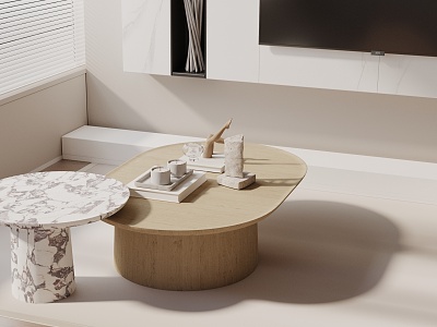 Modern coffee table model