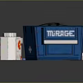 Practical Daily Living Supplies With Blue Storage Box And White Containers