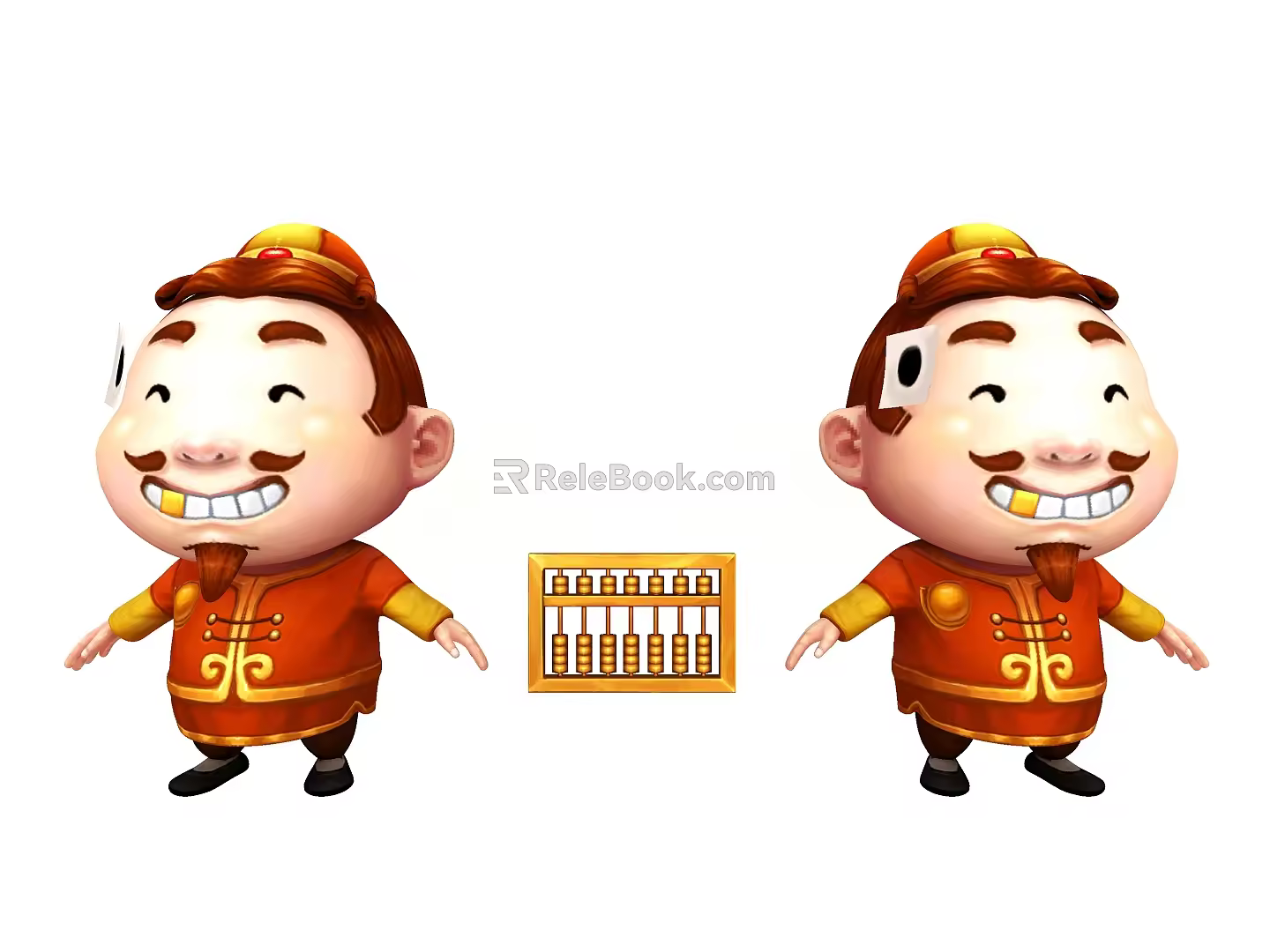 Modern game character landlord 3d model