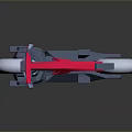 Futuristic Motorcycle Design With Red Black Color And Large Sleek Wheels