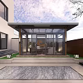 New Chinese Style Gazebo Courtyard Gazebo 3d model