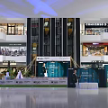 Floral Display in Shopping Mall Indoor Space With ISO Signage Greenery Tents and Fencing