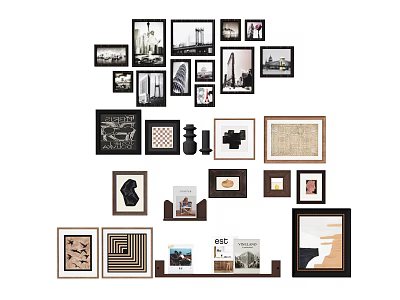 Photo Frame Hanging Painting 3d model