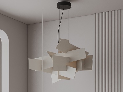 Modern chandelier 3d model