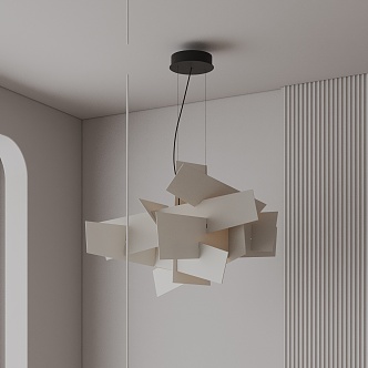 Modern chandelier 3d model