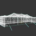 Traditional Ancient Architectural Tent Structure With Black Roof Red Carpet And Support Ropes