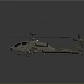 Modern Military Attack Helicopter With Rotor Blades Weapon Systems And Detailed Cockpit