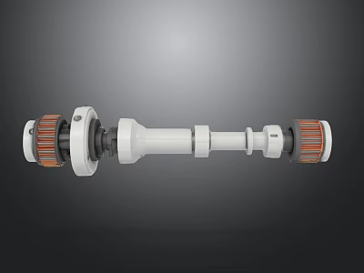 Drive shaft bearing metal device connecting rod scrap steel scrap iron gearbox middle axle chassis auto parts gear stainless steel parts engine 3d model