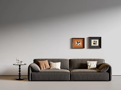 Mid-ancient style multi-person sofa 3d model