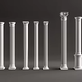 European Roman Column 3d model