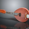 Traditional Wooden Pipa Stringed Instrument With Classic Design Smooth Body And Tuned Strings