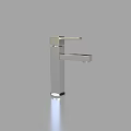 Modern Silver Metal Faucet With Sleek Design For Bathroom Or Kitchen Use