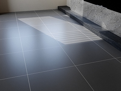 Black floor tile 3d model