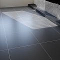 Black floor tile 3d model