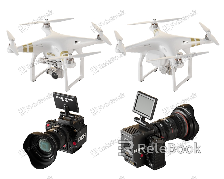 Modern drone drone camera combination model